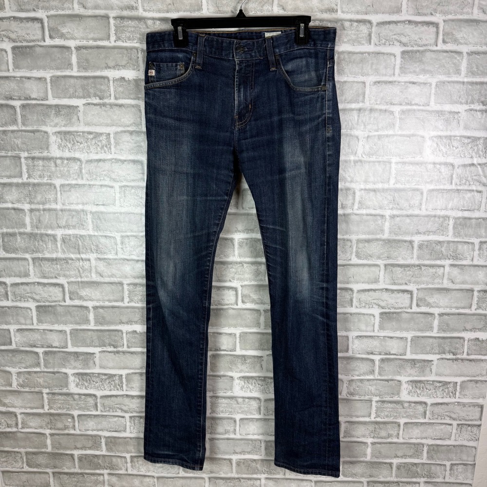 AG Adriano Goldschmied The Tellis Modern Slim Fit Dark Wash Jeans 32R x 34